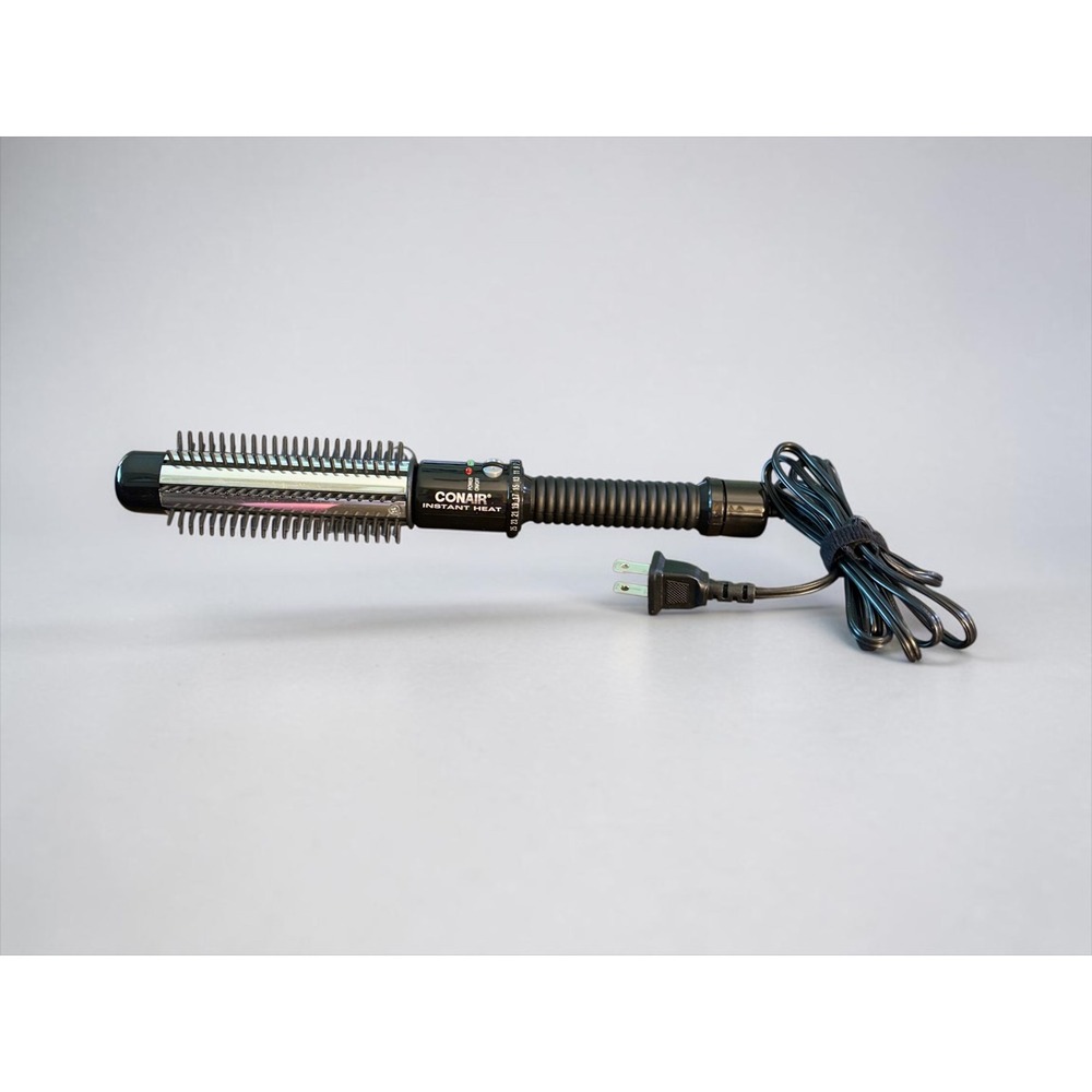 Conair Instant Heat 1" Hot Brush Curling Iron 25 Heat Settings Turbo Tested EUC